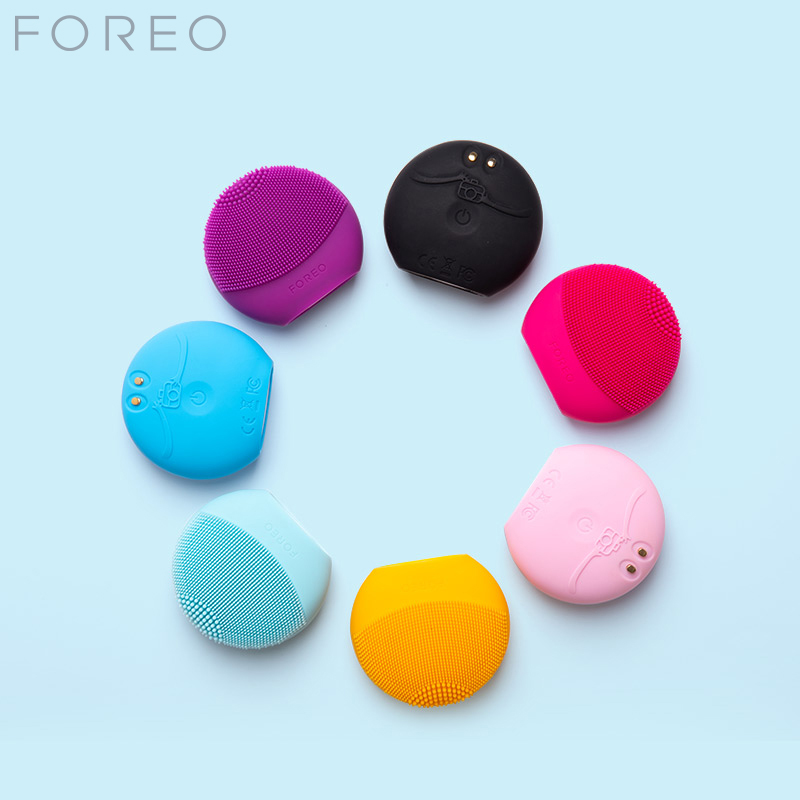 斐珞尔（FOREO）洁面仪 LUNA fofo APP测肤硅胶电动 声波震动 深层清洁毛孔洗脸仪 可换电池 樱桃红高清大图