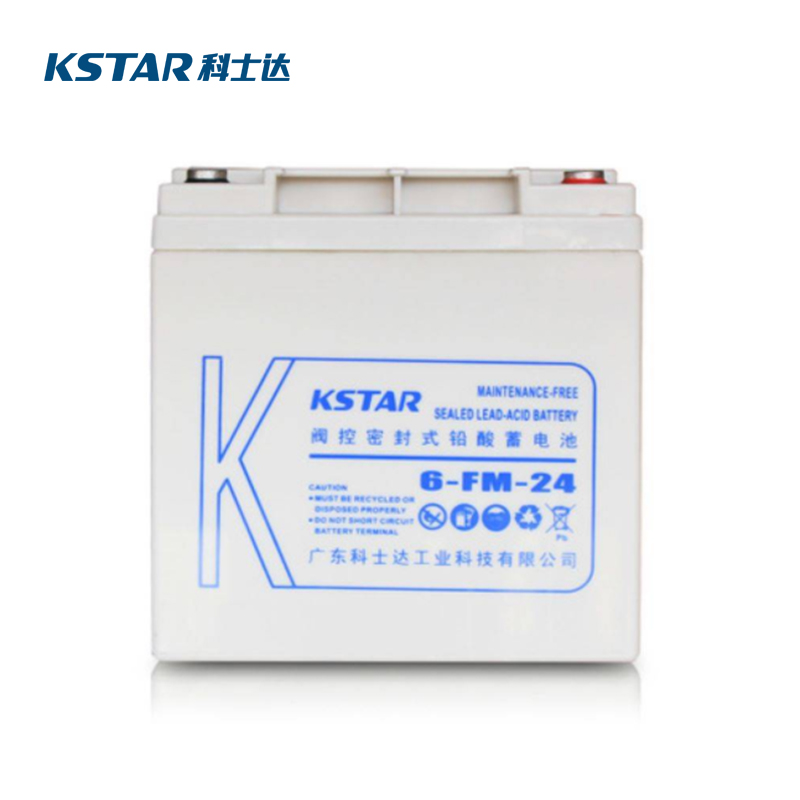 科士达UPS蓄电池6-FM-24(12V24AH )阀控式免维护铅酸电池高清大图