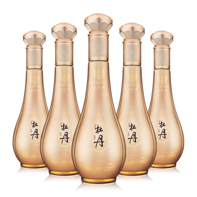 双沟牡丹系列国产浓香型粮食白酒 金牡丹 42° 520ml *6 整箱装