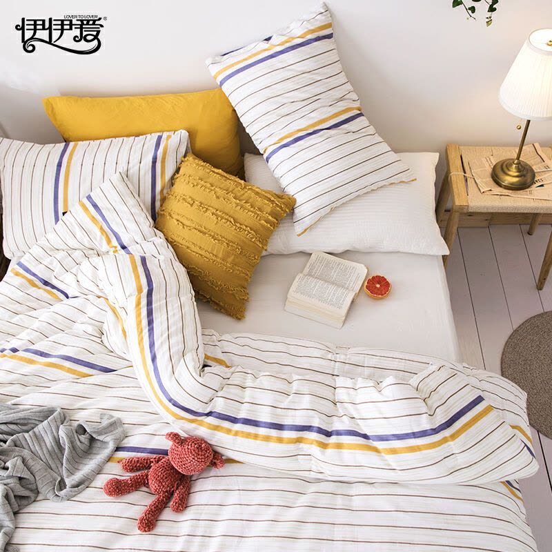 伊伊爱 Z01900025全棉印花四季保暖被单人双人被150*200cm*1小时光图片