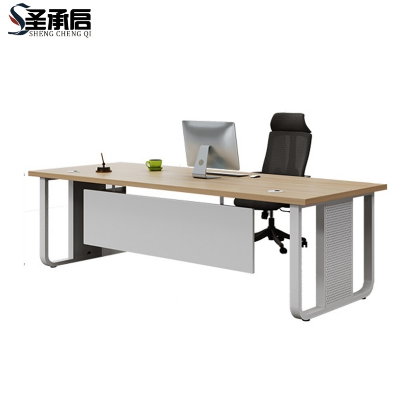 圣承启 班台桌 2.0米带椅张高清大图