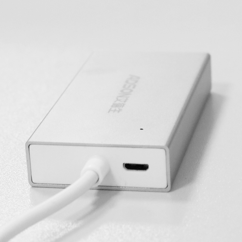 ADSON艾德生USB2.0分线器高速扩展4口HUB集线器笔记本台式一拖四USB分线器 铝合金外壳0.2米