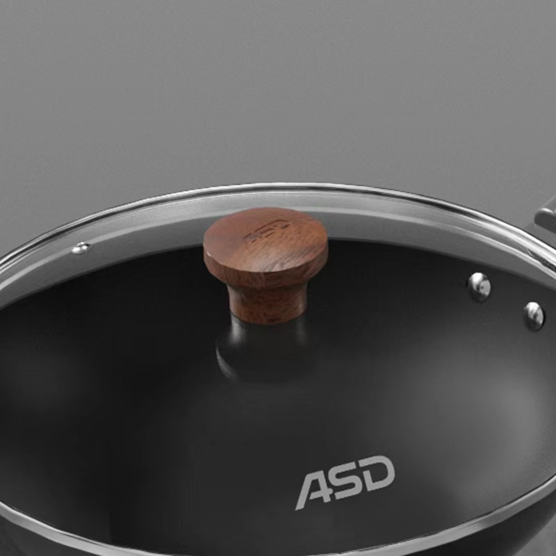 爱仕达悦厨系列无涂层炒锅CF32S8TG 32cm有盖适用燃气灶健康烹饪多功能设计高清大图