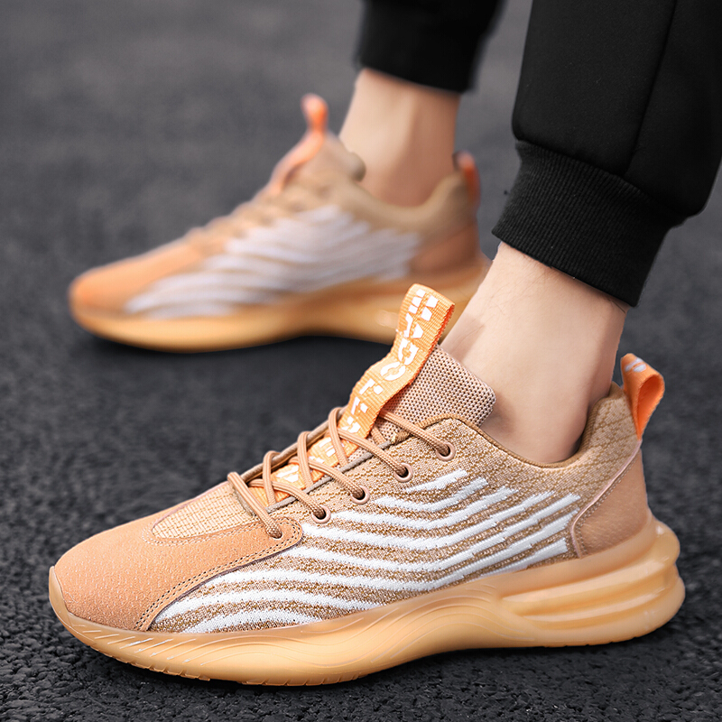 梵克公牛鞋夏季2021新款潮男鞋子韩版潮流男生休闲鞋鱼鳞纹潮鞋白色