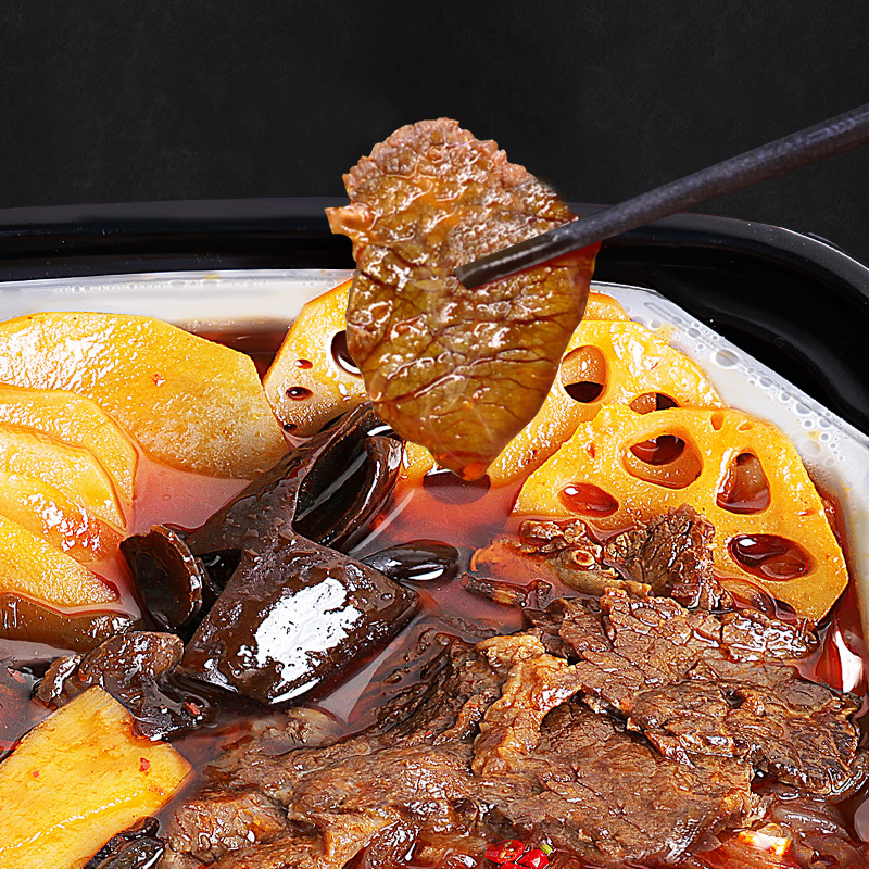 桥头自煮火锅 经典牛肉445g 方便速食 自煮火锅 自热自嗨小火锅 川味火锅 麻辣鲜香