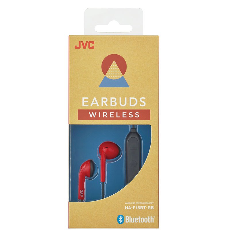 杰伟世(JVC)HA-F15BT 无线蓝牙手机耳机立体声耳麦超轻商务休闲通用型颈戴式 红色