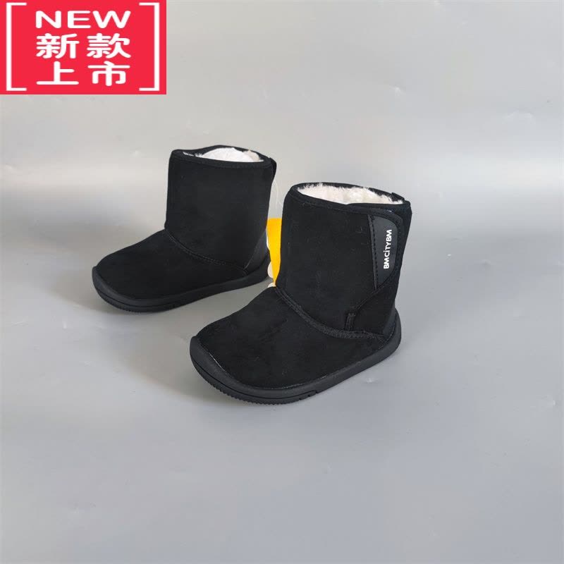 可莉允[紫艺店]童鞋男女童冬季加绒大棉鞋 儿童雪地靴防滑软底图片