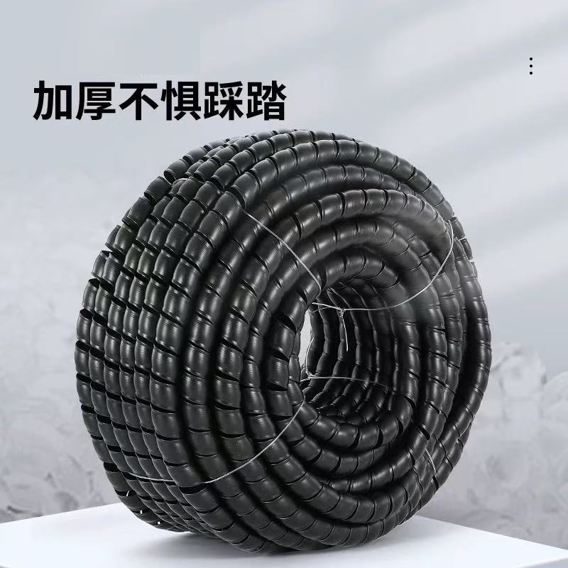 盛京联硕 螺旋保护管缠绕管内径28mm[黑色]米高清大图