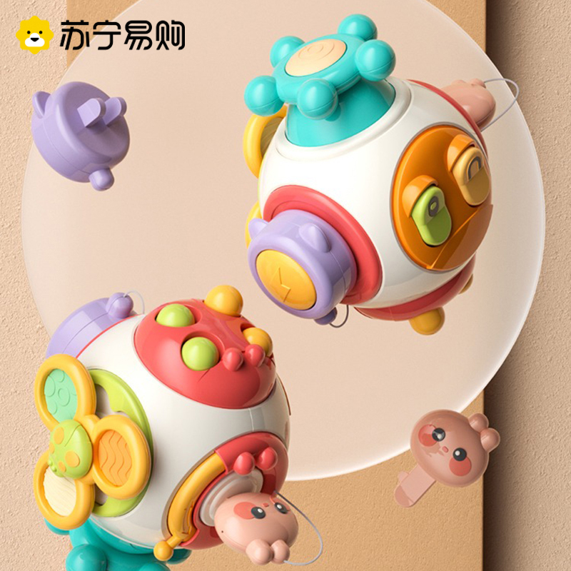 jollybaby婴儿忙碌板蒙氏早教益智玩具1一2岁宝宝忙碌球箱屋1663