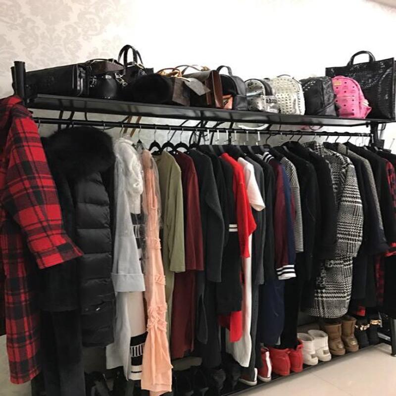 单杆晾衣架家用挂衣架落地式卧室置衣架阳台铁晒衣架挂被子架 三维工匠 [上下带板]黑色长180*高165晾衣杆