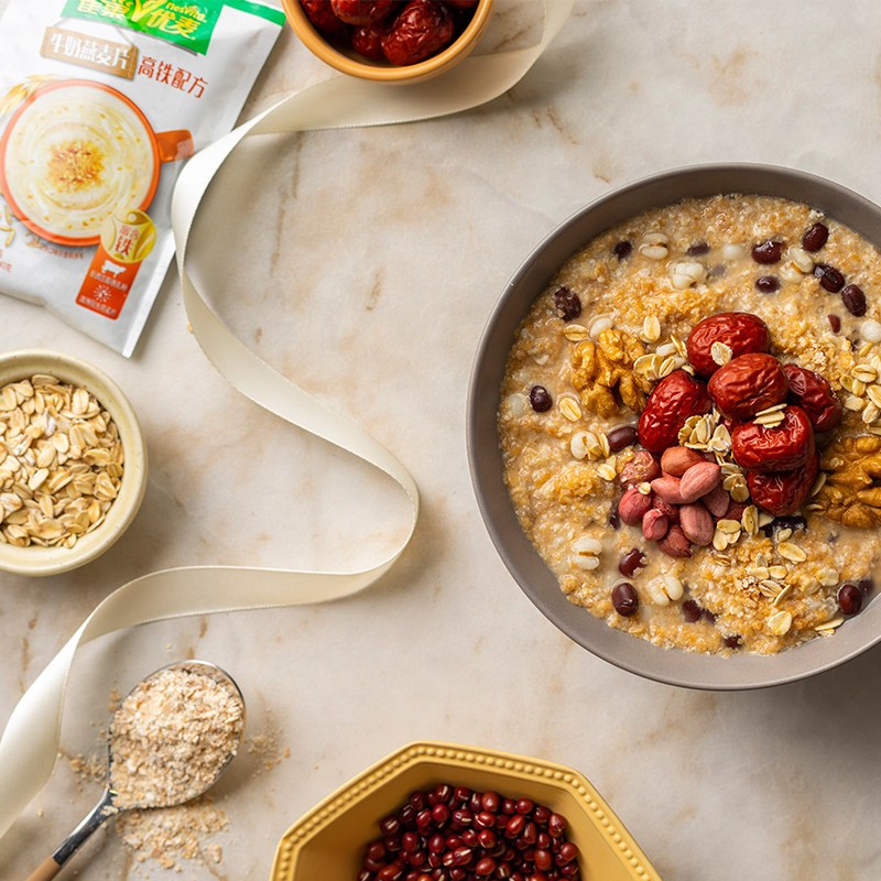 nestle雀巢优麦3合1即食牛奶燕麦片400g早餐麦片即食营养冲饮谷物10袋