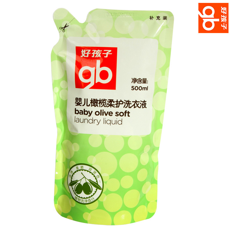 好孩子婴儿橄榄柔护洗衣液12袋