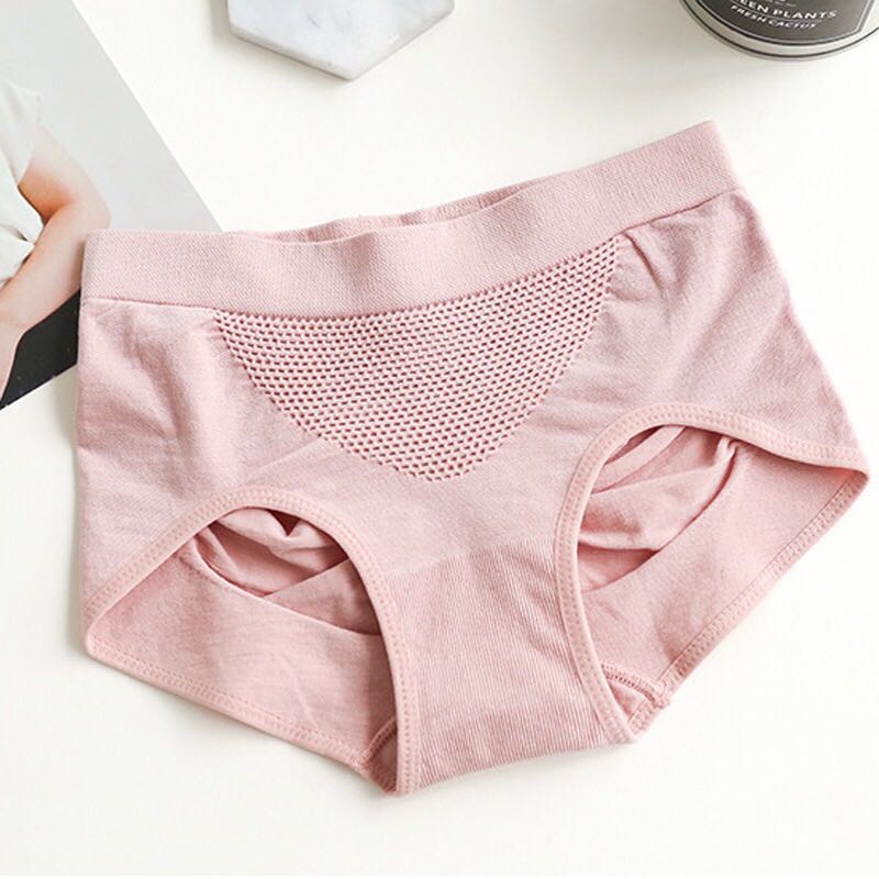 3条装品彩pincai女士内裤女蕾丝内裤中腰性感诱惑透明无痕大码三角女