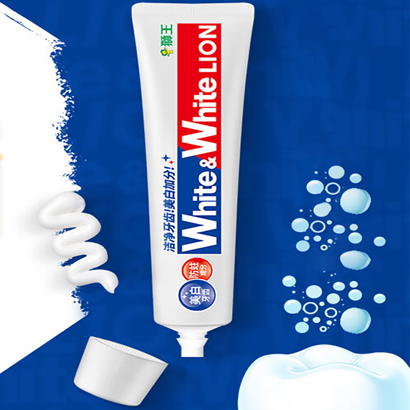 狮王 美白牙膏去牙渍清新口气【经典单支】white大白150g1支