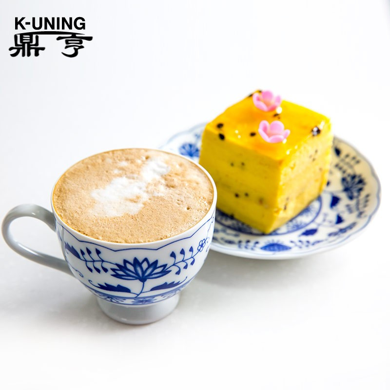 鼎亨[Kitchen Unique]日本咖啡杯碟下午茶茶杯套装青花瓷乔迁礼