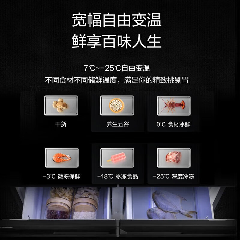 松下NR-W472TX-TH[460L]雅致棕 超薄零嵌入式家用电冰箱双系统双循环纳诺怡净味宽幅变温自清洁一级能效高清大图