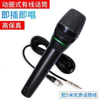 山水（SANSUI） 有线麦克风动圈话筒KTV家用卡拉OK专业舞台DJ音响设备会议培训演讲连功放音响电脑 黑色