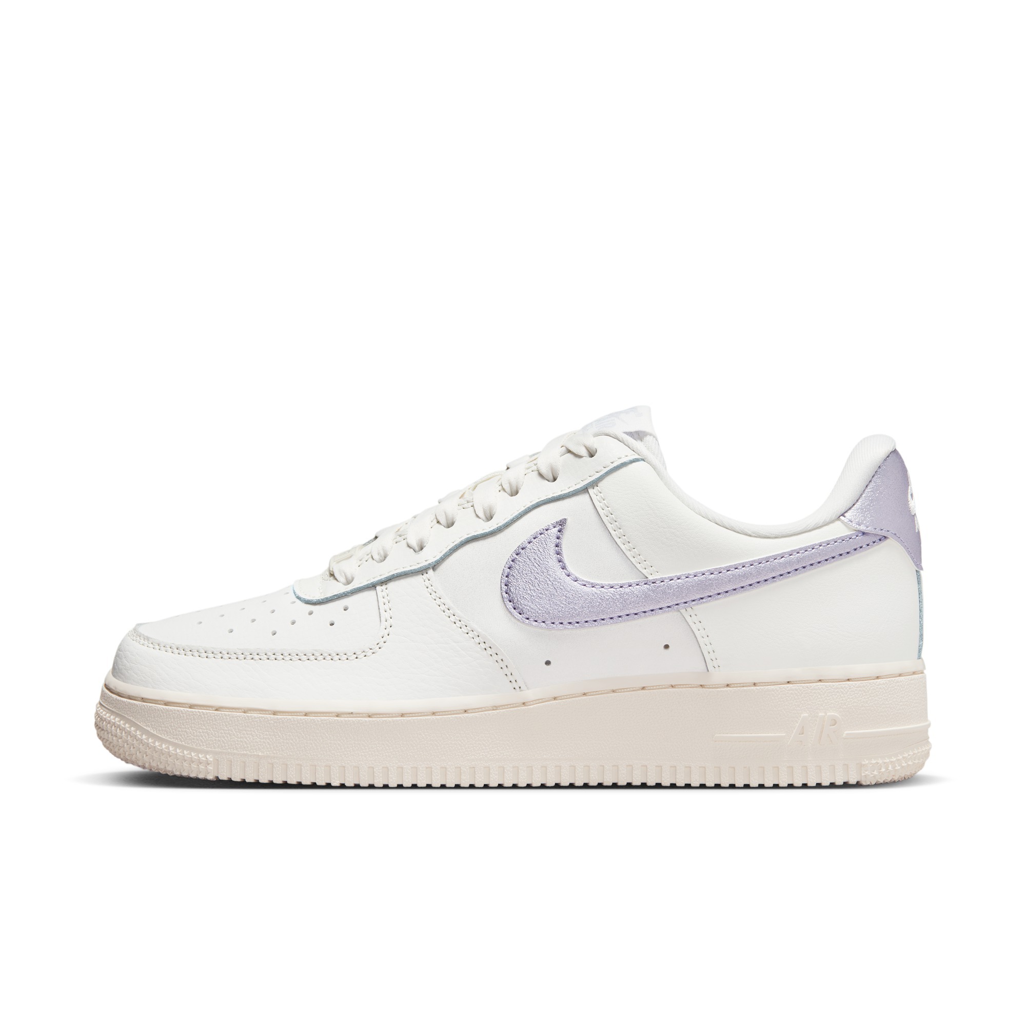 nike耐克女鞋air force 1白紫空军一号低帮运动鞋板鞋dv7470-100