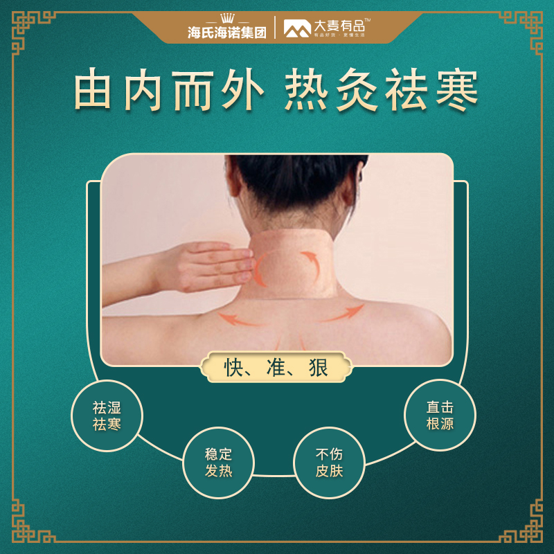 海氏海诺 艾灸贴暖身贴 5袋*5盒高清大图