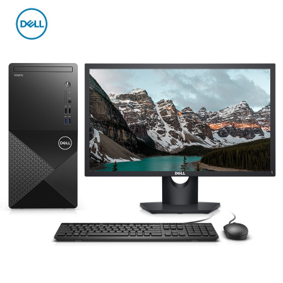 戴尔(DELL)成就3000系列 台式电脑整机全套 19.5英寸屏 定制(i3-10100 16GB 1TB 集显)商用办公 家用娱乐 网课学习