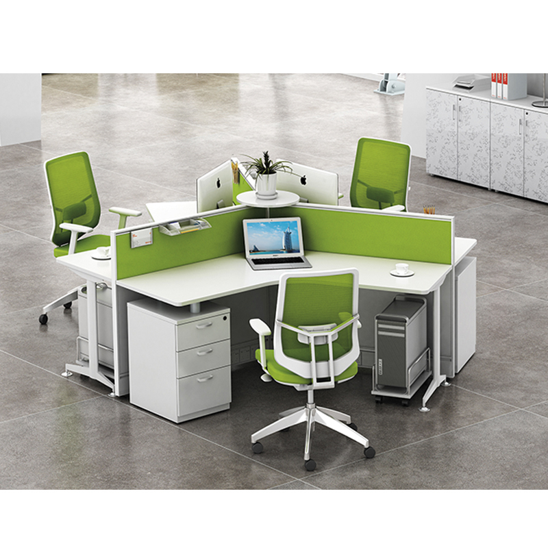 匡大简约现代职员办公桌三人位屏风工作位电脑办公桌kdt128