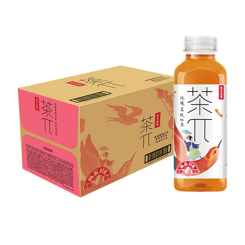 Zs-农夫山泉 茶π（茶派）茶饮料 玫瑰荔枝红茶500ml*15瓶 整箱装（新版）高清大图