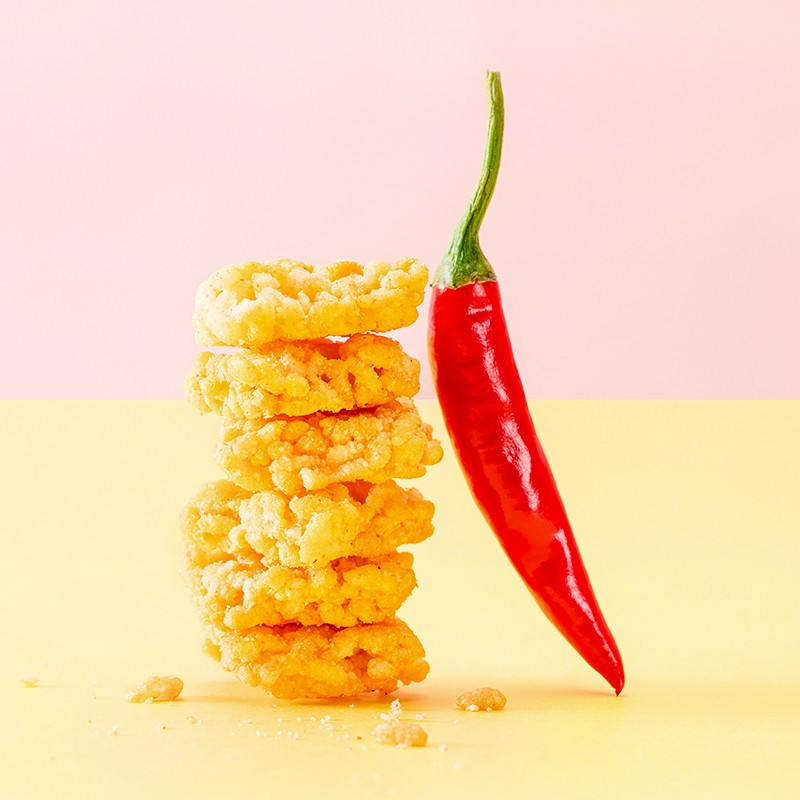 来伊份脆爷糯米锅巴98g*3袋 麻辣蟹黄咸蛋黄味零食小吃 糯米锅巴(麻辣味)高清大图