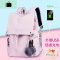 初高中生书包女校园韩版简约大学生双肩包百搭休闲时尚大容量背包NEW LAKE