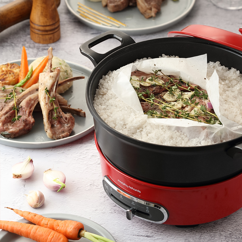摩飞(Morphy richards)小圆锅多功能料理锅家用网红电烤锅炉一体小型电火锅MR9089 单个装