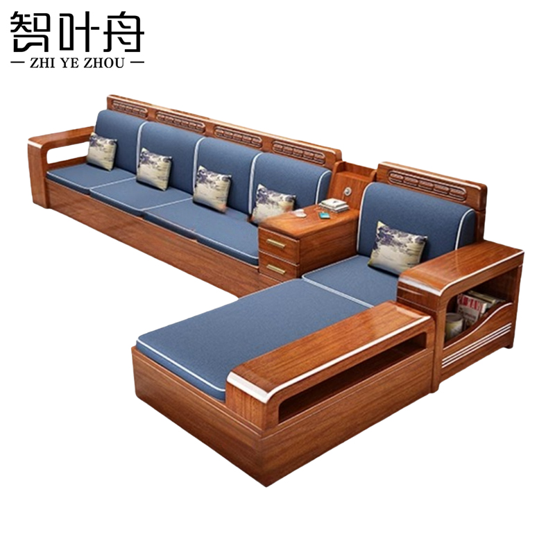 智叶舟沙发组合360*145.5*85cm套高清大图