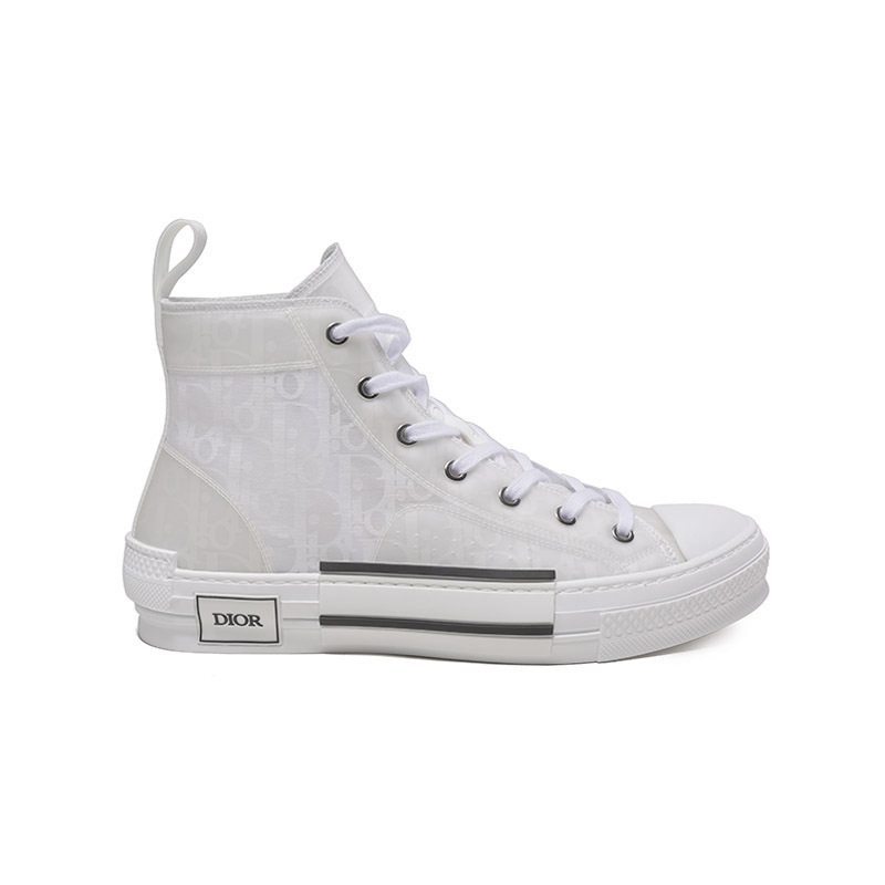 迪奥dior男士dioranddanielarshamb23高帮系带休闲运动鞋板鞋帆布鞋3
