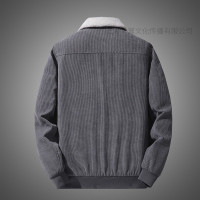 JPDUN吉普盾冬季灯芯绒外套男加绒加厚宽松休闲大码上衣服男装长袖夹克爸爸装