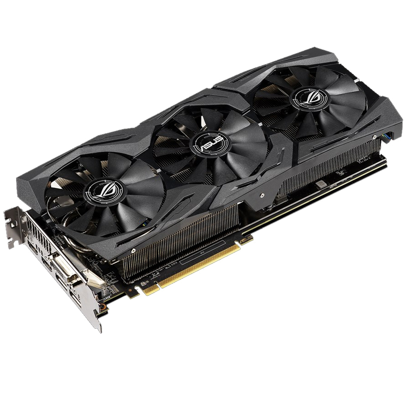华硕(asus)rog strix rx590 8g gaming 猛禽rx590电脑游戏独立显卡