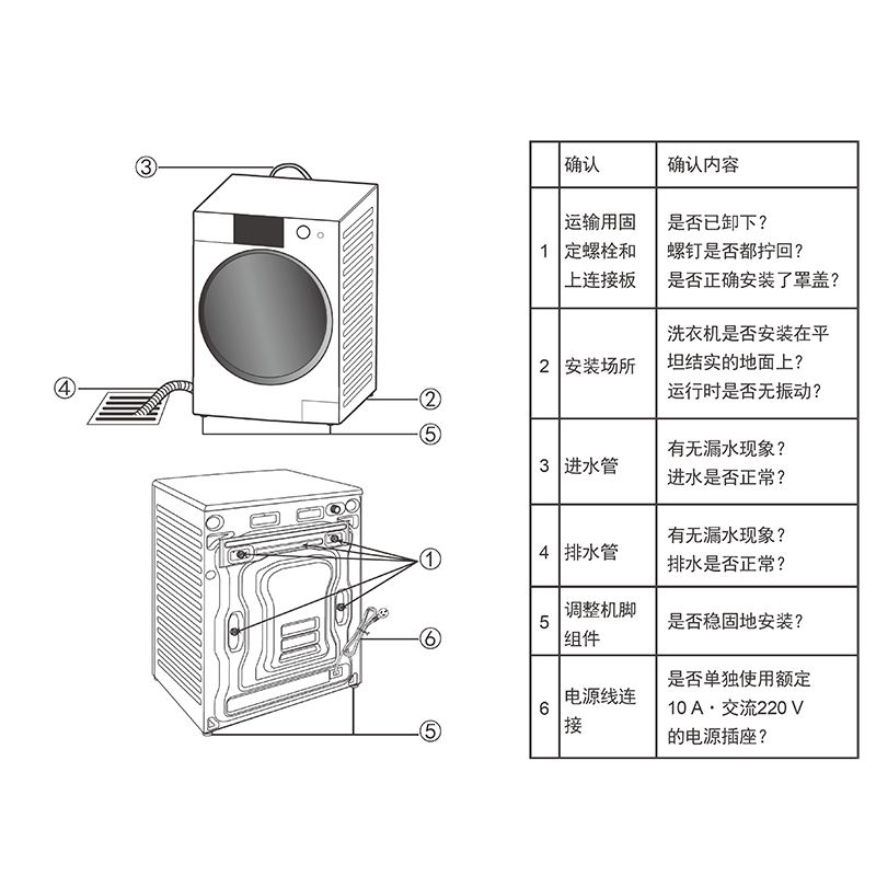 松下(Panasonic)XQG100-P1D 10公斤 ALPHA系列 APP智控 光动银 洗烘一体滚筒洗衣机