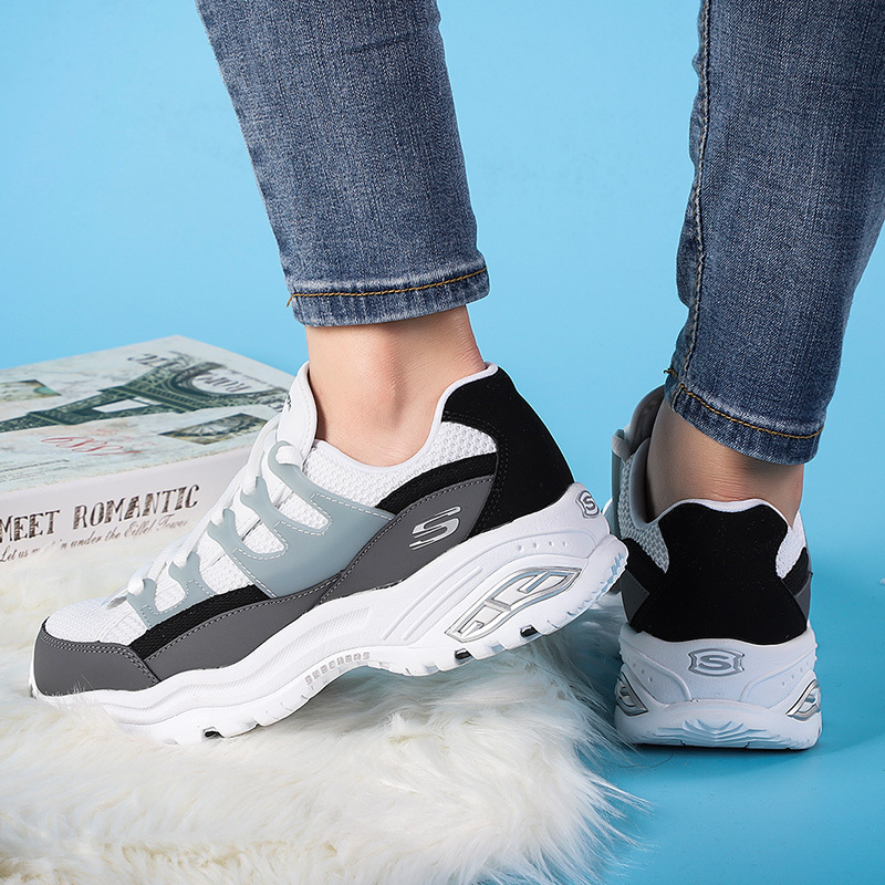 Skechers斯凯奇女鞋厚底显高运动鞋休闲鞋66666253