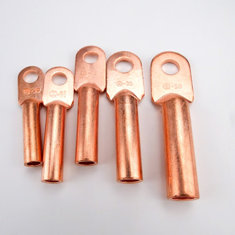 国标dt铜鼻子接线端子紫铜dt951只视频