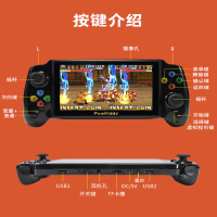 霸王小子x13大屏游戏机街机掌机psp5.1英寸怀旧款FC经典复古怀旧便携可下载GBA口袋妖怪拳皇俄罗斯方块40G双人