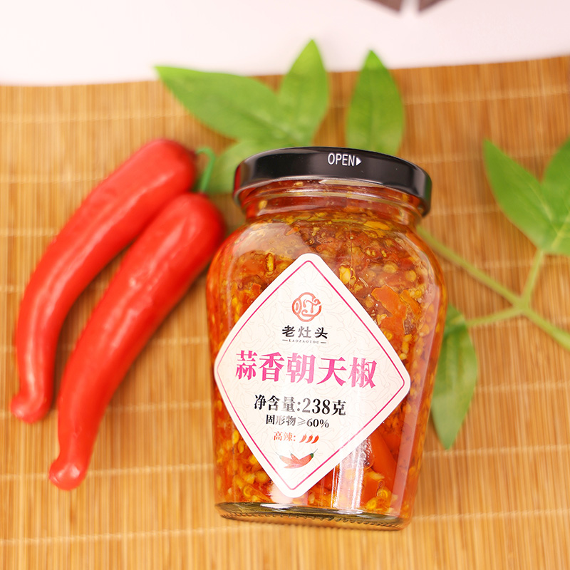 老灶头蒜香朝天椒238g高清大图