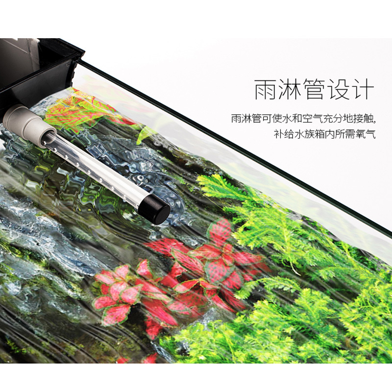 鱼缸水族箱小型真水套餐鱼缸玻璃造景生态小鱼缸热带鱼缸高清大图