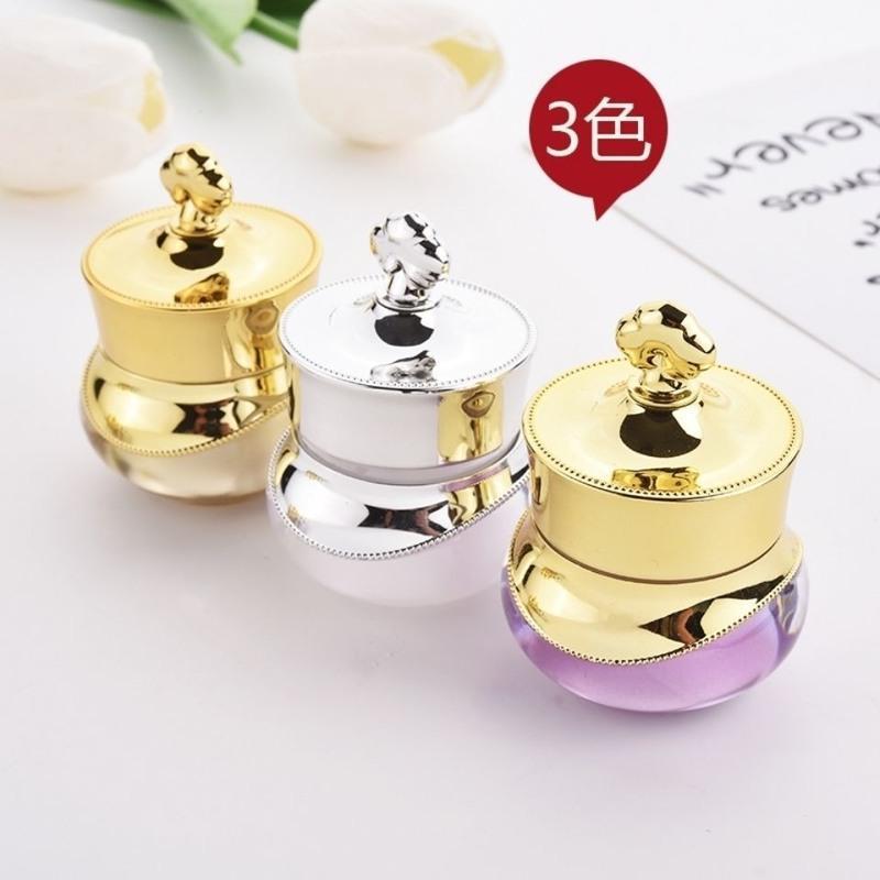 (2只装)皇冠瓶5克 10g化妆品分装瓶亚克力面霜瓶膏霜眼霜贵妇膏瓶 5g银色两只