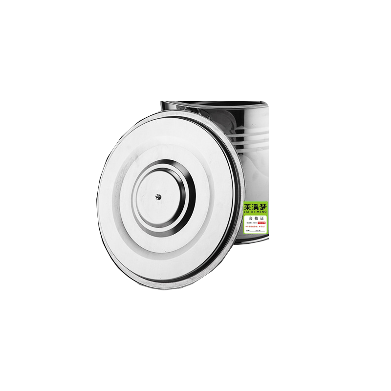 水桶不锈钢桶垃圾桶无磁9L 带盖 26cm宽*高24cm 个高清大图