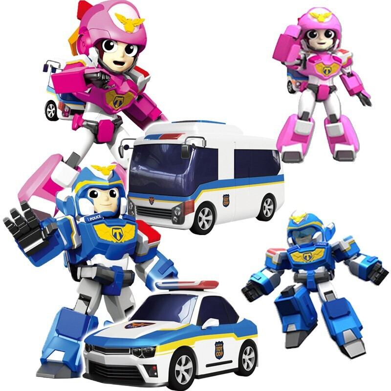 庄臣正义救援队警车玩具联盟变身变形机器人男孩玩具车 [正义救援队]