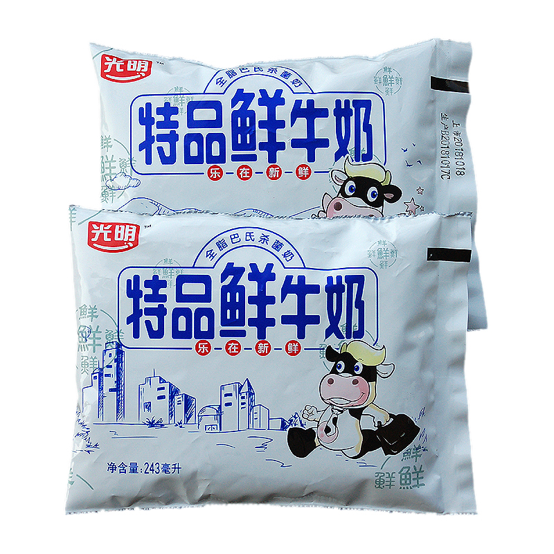 光明特品鲜牛奶243ml