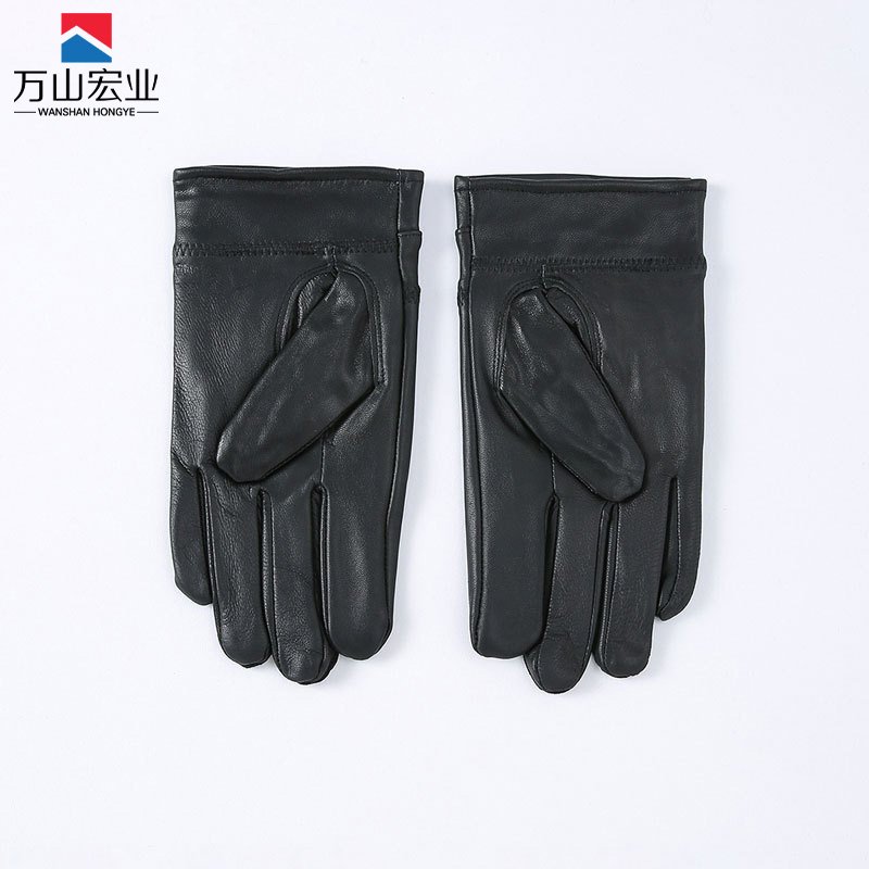 万山宏业 绵羊皮手套加绒WD23T/副高清大图