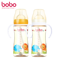 乐儿宝（bobo）PPSU宽口径奶瓶260毫升（白色）12个月以上