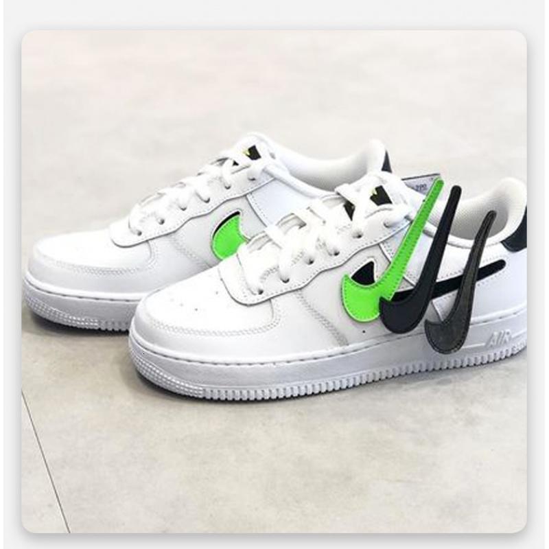 nike耐克af1换勾airforce空军一号魔术贴板鞋ct2253100