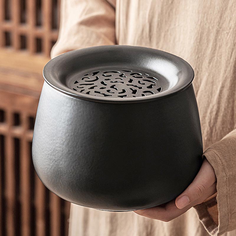 金杞陶瓷茶渣缸高清大图