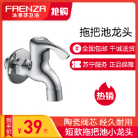 法恩莎(FAENZA)水龙头精铜单冷洗衣机水龙头陶瓷阀芯快开水嘴洗衣机龙头拖把池龙头