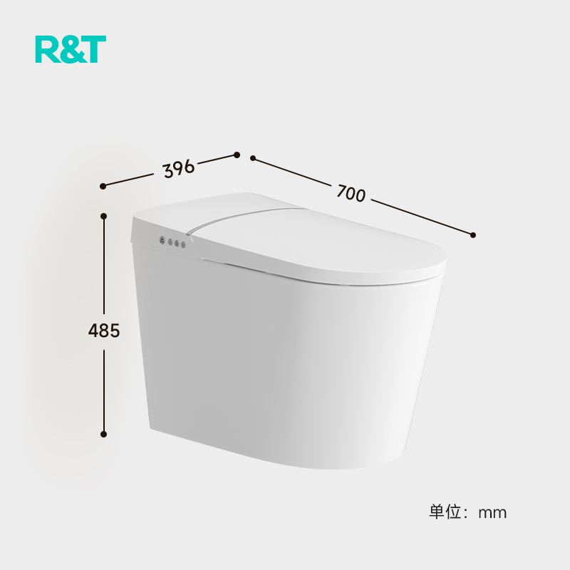 瑞尔特R&T轻智能马桶A2pro加强泡沫盾脚感翻圈冲水自动调温高清大图