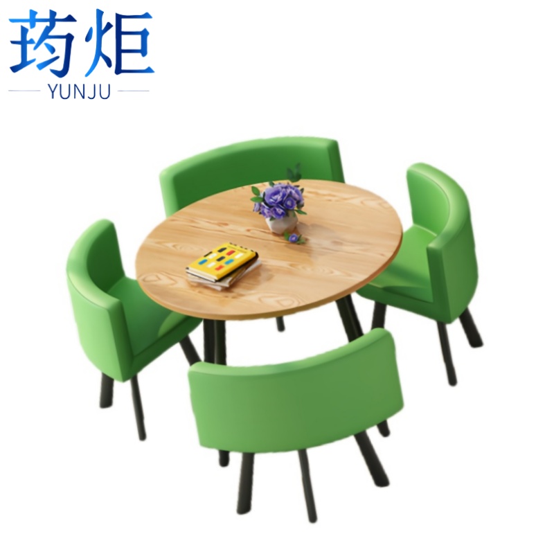 荺炬洽谈桌70cm含4椅套高清大图